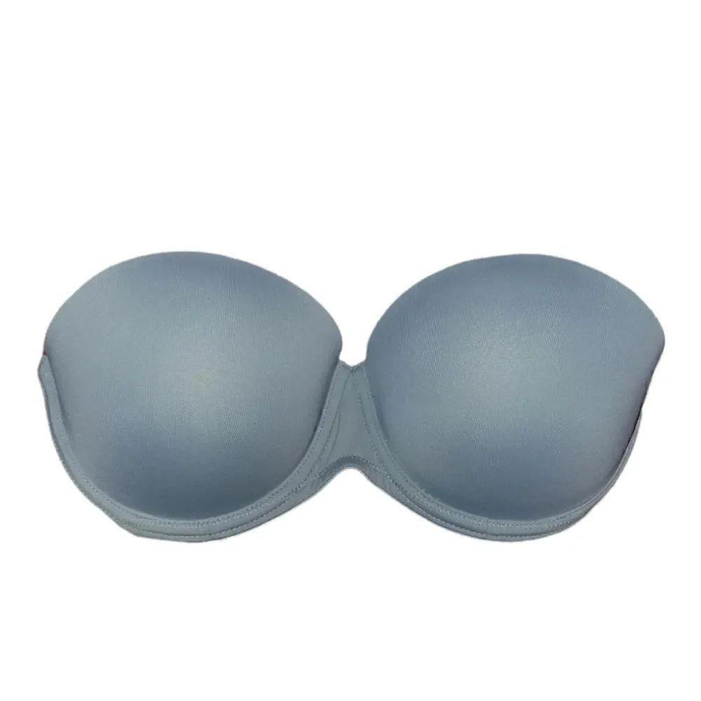 Victoria's Secret PINK Grey Gray Where Everywhere Push Up Strapless Bra 32D